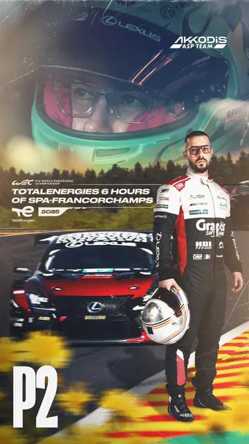 Race result story for Răzvan Umbrărescu, Akkodis ASP Team, 6 Hours of Spa-Francorchamps 2025, Lexus RC F GT3